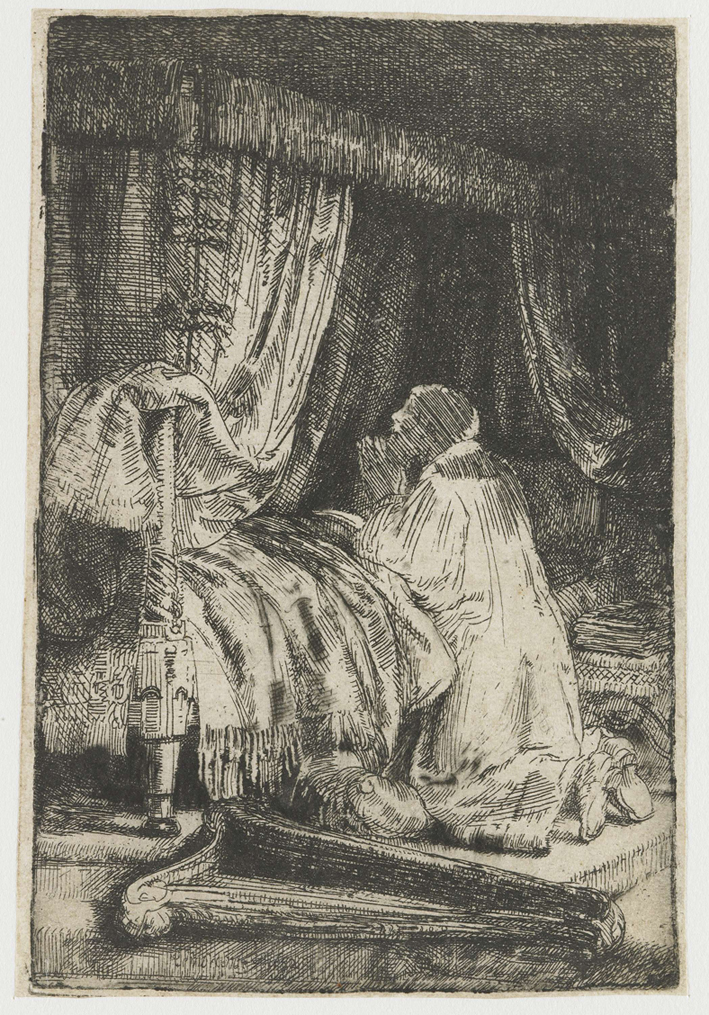  伦勃朗·梵·莱茵 Rembrandt van Rijn——祷告的牧师1